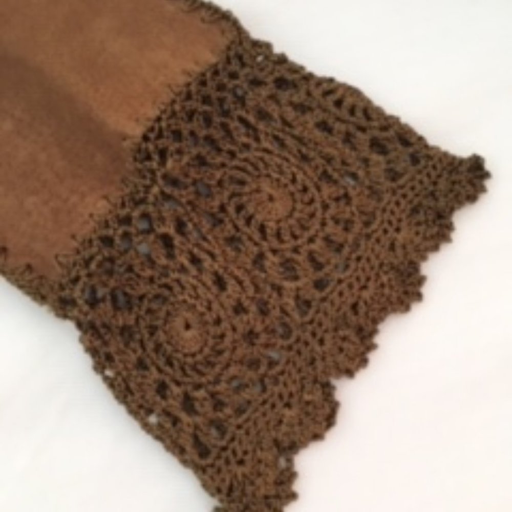 Brown suede jacket - Picture 4 of 6